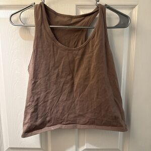 Women’s Scoop Neck Tank Top - Brown